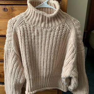 H&M Blush Pink Turtleneck Sweater